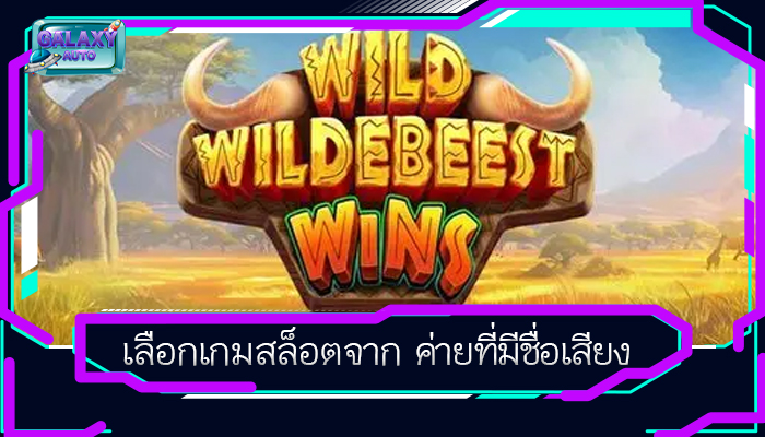 เลือกเกมสล็อตจาก ค่ายที่มีชื่อเสียง